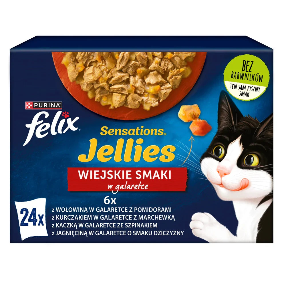 FELIX Sensations Wiejskie Smaki i gelé: 24x85g