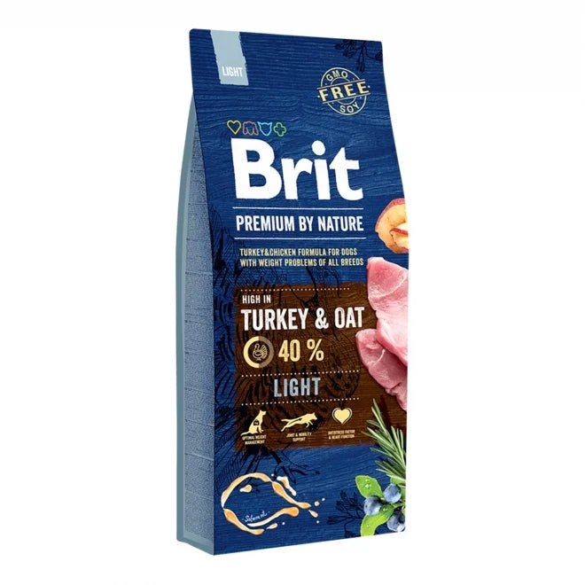 Brit Premium By Nature Dog Light Turkey & Oat 15 kg