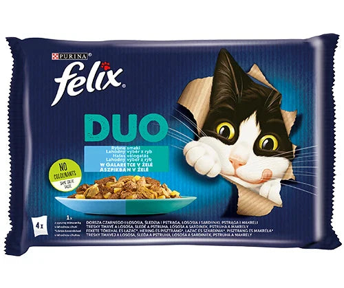 FELIX Duo Fisk Smaker i gelé 4x85g