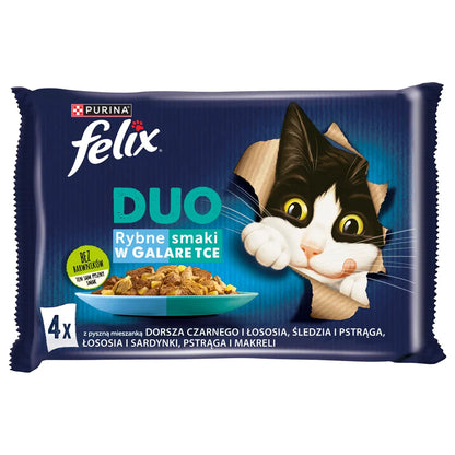 FELIX Duo Fisk Smaker i gelé 4x85g