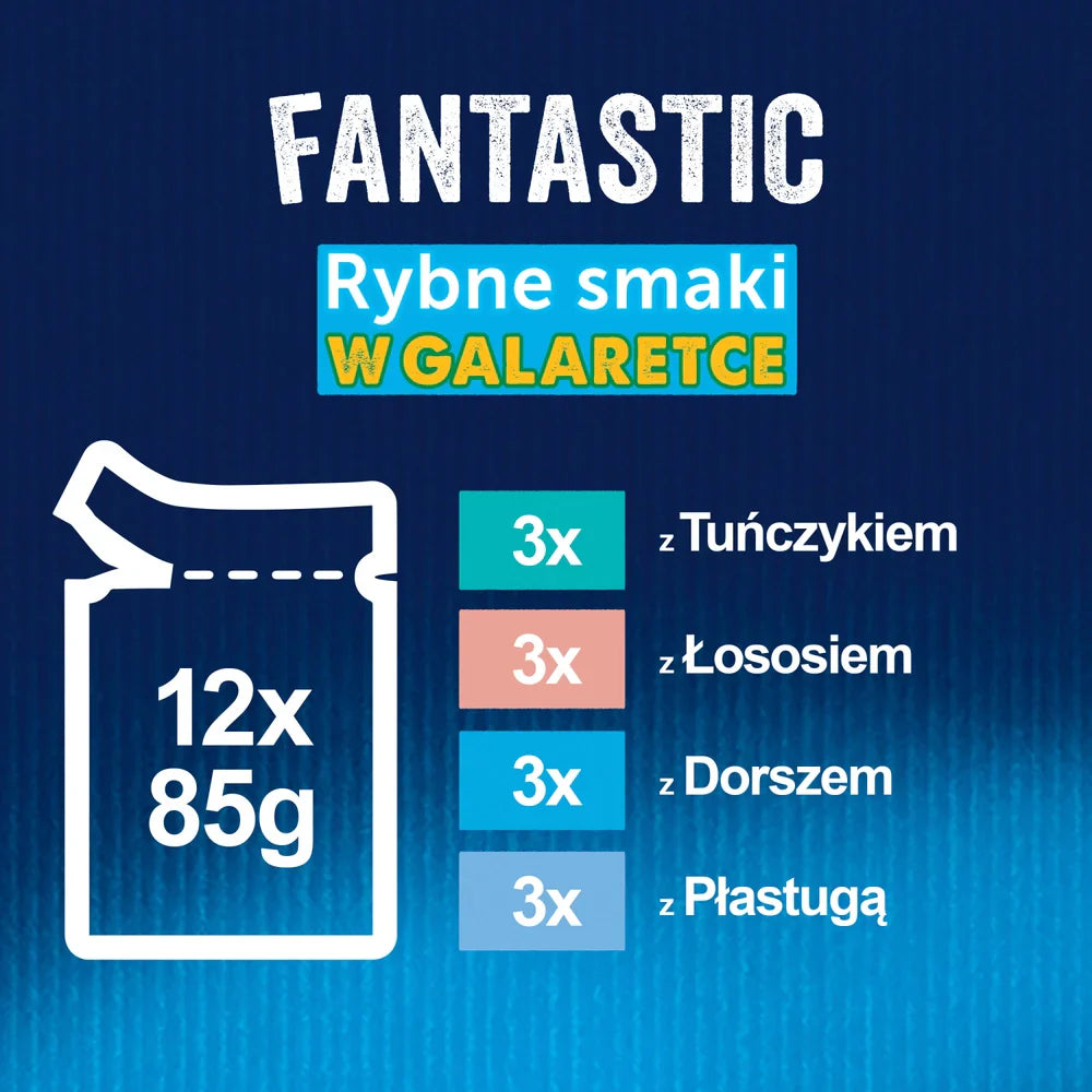 FELIX Fantastic Fiskiga Smaker i gelé: 12x85g