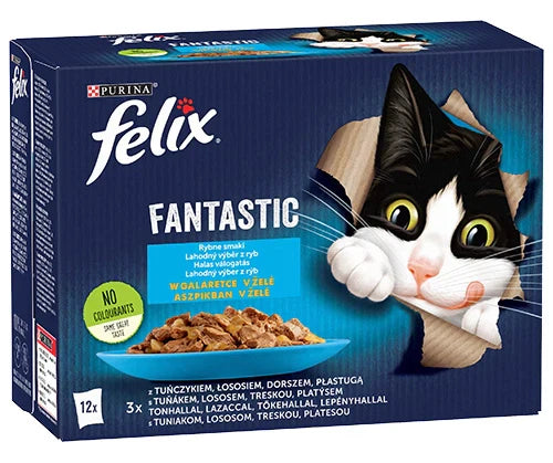 FELIX Fantastic Fiskiga Smaker i gelé: 12x85g