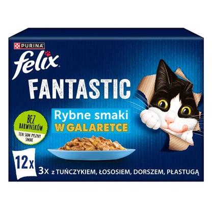 FELIX Fantastic Fiskiga Smaker i gelé: 12x85g