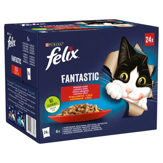 FELIX Fantastic Lantliga Smaker i gelé: 24x85g