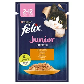 FELIX Junior Kyckling i gelé - påse 26 x 85g