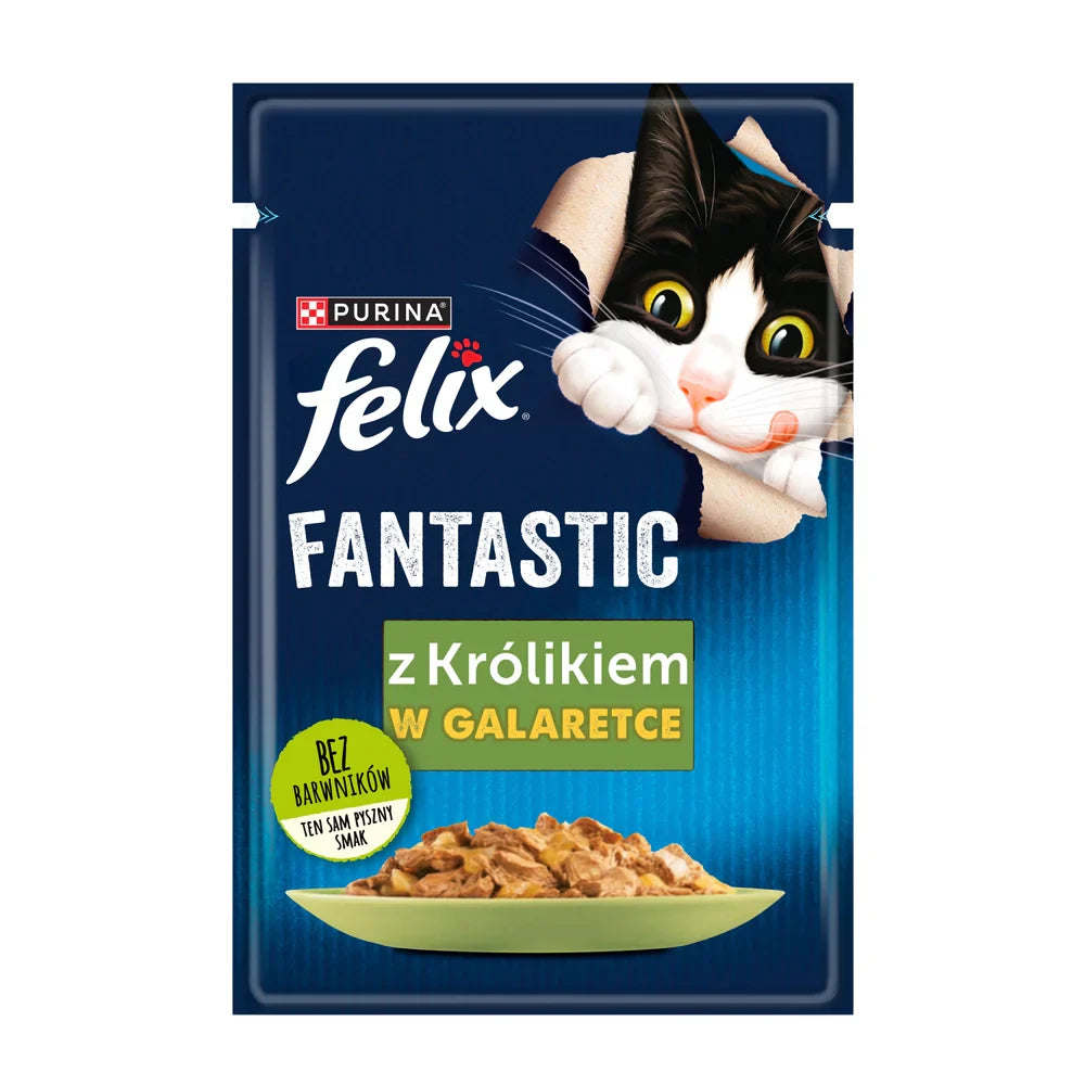 FELIX Kanin i gelé - påse 26 x 85g