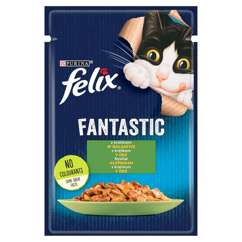 FELIX Kanin i gelé - påse 26 x 85g