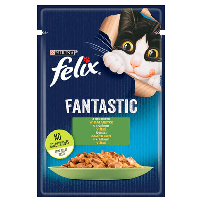 FELIX Kanin i gelé - påse 26 x 85g