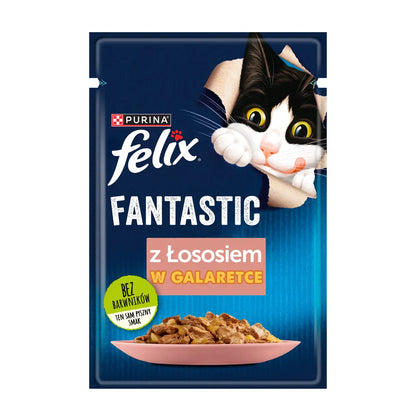 FELIX Łosoś i gelé - påse 26 x 85g