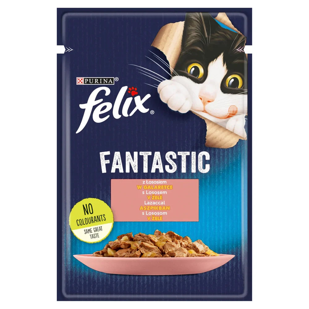 FELIX Łosoś i gelé - påse 26 x 85g
