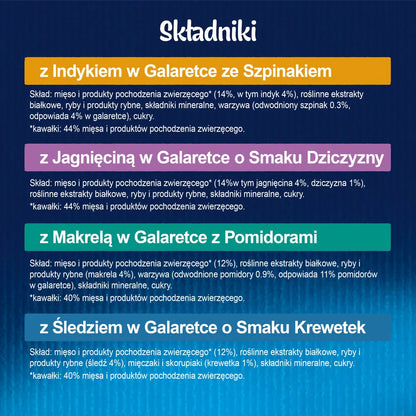 FELIX Sensation Jellies Kattmat i blandade smaker i gelé 12x85g