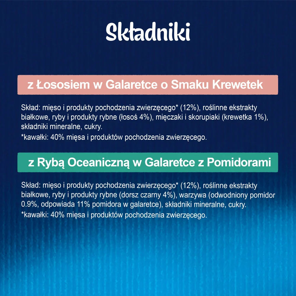 FELIX Sensations Jellies Våtfoder för katter, fisksmak i gelé 4x85g