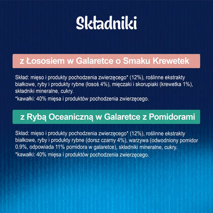 FELIX Sensations Jellies Våtfoder för katter, fisksmak i gelé 4x85g