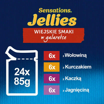 FELIX Sensations Wiejskie Smaki i gelé: 24x85g
