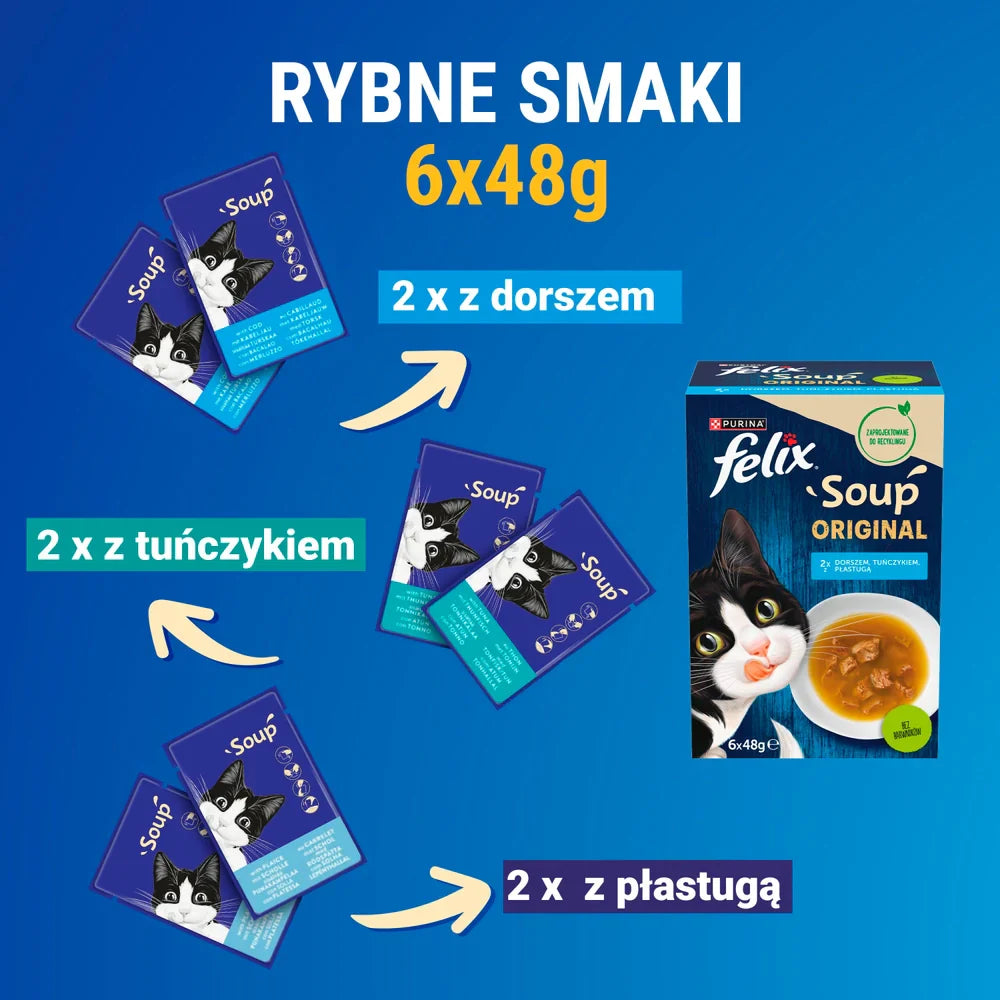 FELIX Soup Original Fiskiga smaker 6x48 g