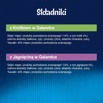 FELIX Wiejskie Smaki i gelé med kanin och lamm 4x85g