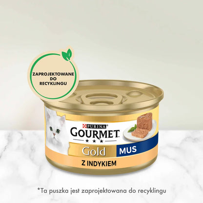 Purina Gourmet Gold mousse med kalkon 85g