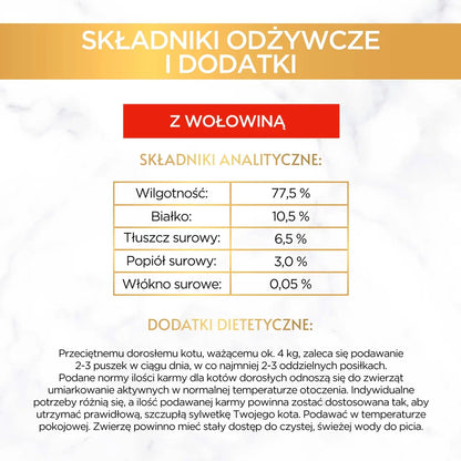Purina Gourmet Gold mousse med nötkött 85g