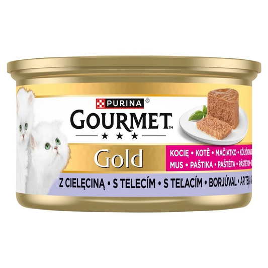 Purina Gourmet Gold Kitten mousse med kalvkött 85g